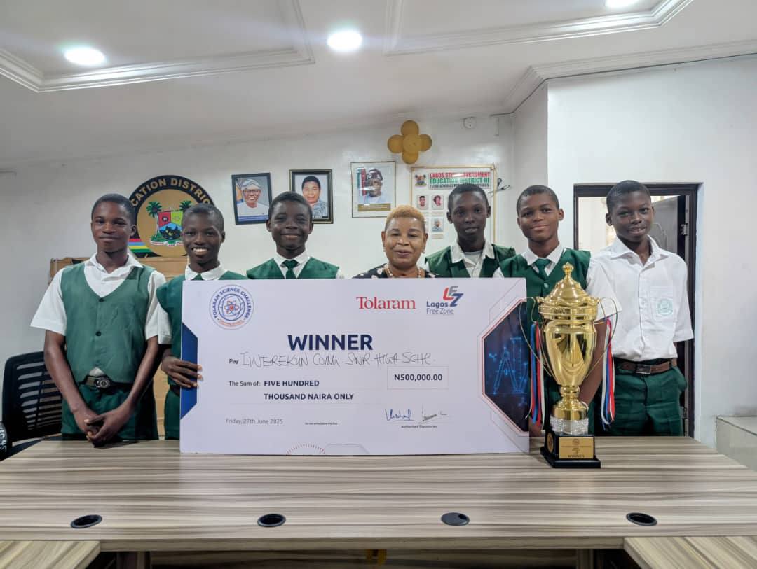 Iwerekun Community Senior High Shool Wins Tolaram Science Challenge for Second Consecutive Year