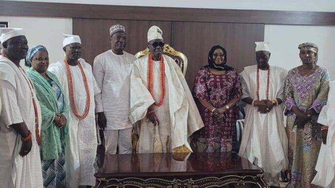 Oba of Lagos Calls for Better Support for Police, Hosts POWA President at Palace