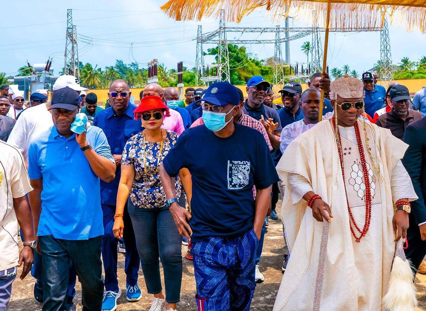 PHOTOS: Gov. Sanwo-Olu Tours Ilashe, Ibeshe Beach Communities