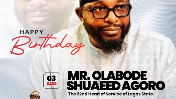 Lagos Honours a True Statesman, Head of Service, Mr. Olabode Shuaeed Agoro,