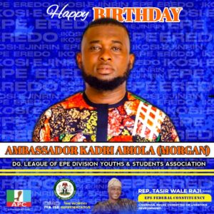 Rep. Wale Raji Celebrates Ambassador Kadri Abiola Morgan on His Birthday