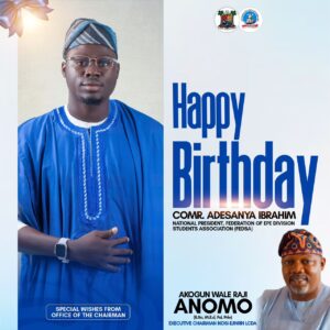 Epe Division Celebrates Student Leader, Comrade Adesanya Ibrahim on His Birthday