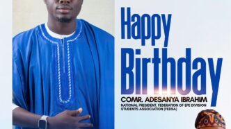 Epe Division Celebrates Student Leader, Comrade Adesanya Ibrahim on His Birthday