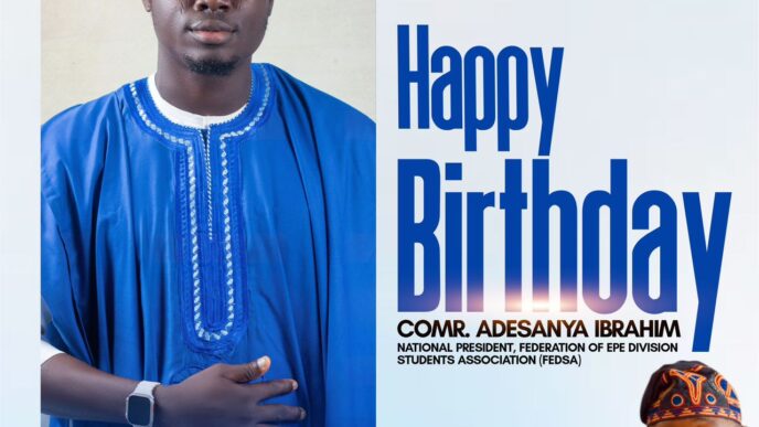 Epe Division Celebrates Student Leader, Comrade Adesanya Ibrahim on His Birthday
