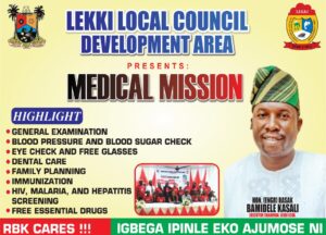 Free Medical Mission to Hold in Lekki LCDA on August 7