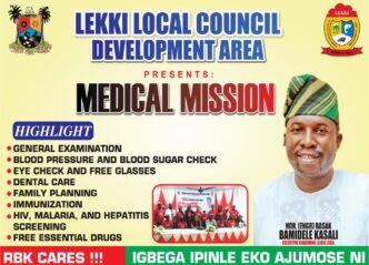 Free Medical Mission to Hold in Lekki LCDA on August 7