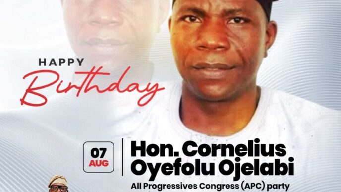 Ibeju-Lekki Council Boss Felicitates APC Lagos Chairman, Cornelius Ojelabi, on Birthday