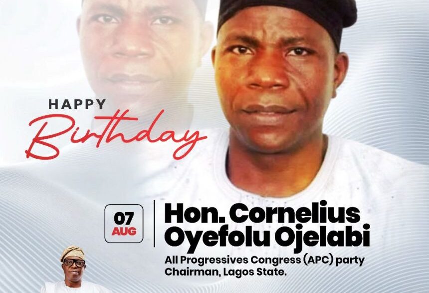 Ibeju-Lekki Council Boss Felicitates APC Lagos Chairman, Cornelius Ojelabi, on Birthday