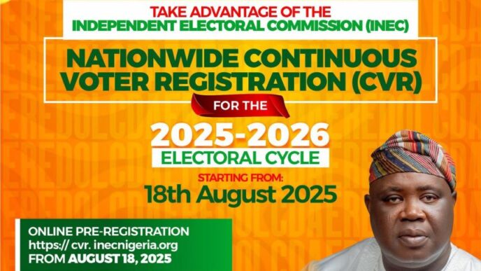 Eredo LCDA Chairman Tasks Residents for Continuous Voter Registration