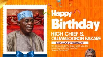 Eredo LCDA Chairman Honors High Chief S. Oluwalogbon Bakare on 86th Birthday