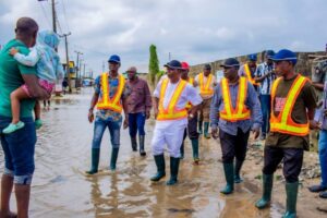 Olowa Visits Flood-Hit Ibeju-Lekki Communities, Orders Urgent Canal Clearance to Curb Rising Flood Threat