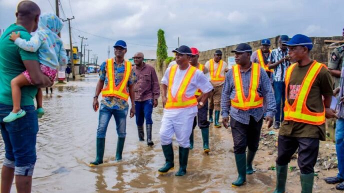 Olowa Visits Flood-Hit Ibeju-Lekki Communities, Orders Urgent Canal Clearance to Curb Rising Flood Threat