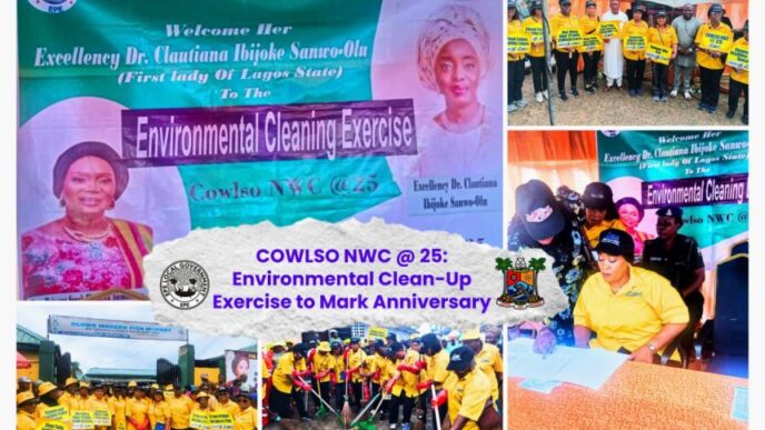 COWLSO Celebrates 25 Years with Clean-Up Drive at Epe’s Oluwo Fish Market