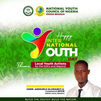 Eredo NYCN Celebrates International Youth Day, Highlights Local Actions for Global Goals