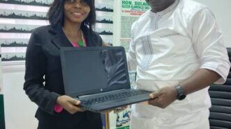 Ikorodu West LCDA Supports NIMC with Laptop Donation to Enhance Operations