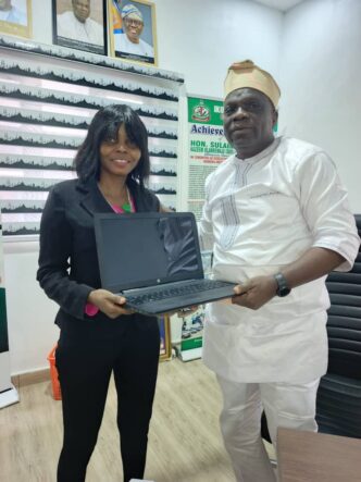 Ikorodu West LCDA Supports NIMC with Laptop Donation to Enhance Operations