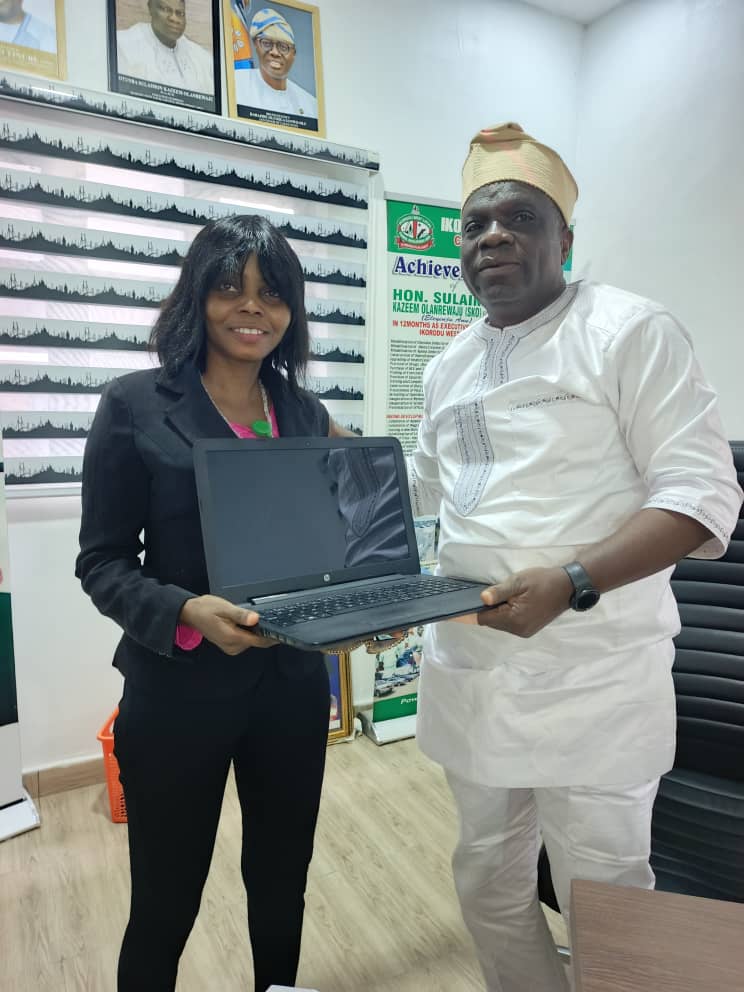 Ikorodu West LCDA Supports NIMC with Laptop Donation to Enhance Operations