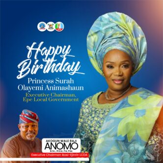 Ikosi-Ejinrin LCDA Chairman Celebrates Princess Surah Animashaun on Birthday