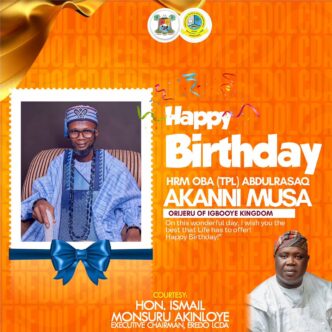 Eredo LCDA Chairman Celebrates Orijeru of Igbooye Kingdom on Birthday