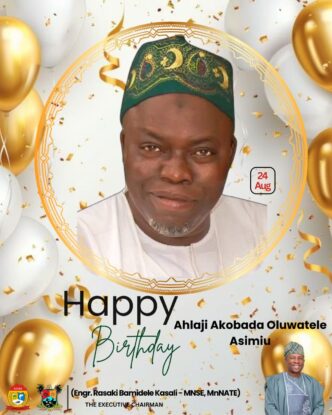 Lekki LCDA Chairman, Rasaki Bamidele Kasali, Celebrates Alhaji Akobada Oluwatele Asimiu on His Birthday
