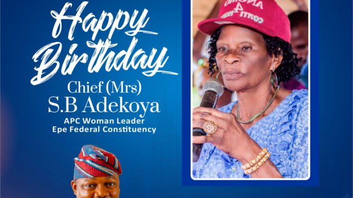Ikosi-Ejinrin LCDA Chairman Celebrates Chief (Mrs.) S.B. Adekoya Her Birthday