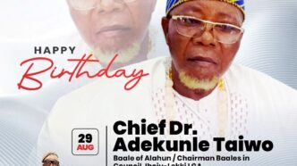 Ibeju-Lekki Chairman Celebrates Baale of Alahun, Chief (Dr) Adekunle Adeboye Taiwo, on His Birthday