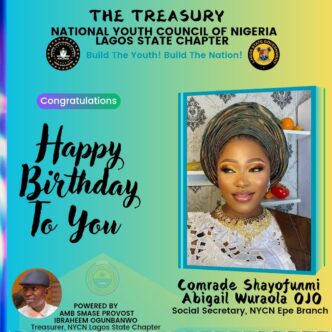 Epe NYCN Celebrates Comrade Shayofunmi Ojo for Her Impactful Leadership