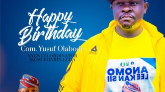 Ikosi-Ejinrin LCDA Celebrates Youth Leader, Com. Farouk Olabode Yusuf on His Birthday