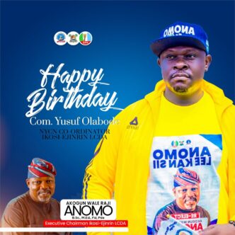 Ikosi-Ejinrin LCDA Celebrates Youth Leader, Com. Farouk Olabode Yusuf on His Birthday