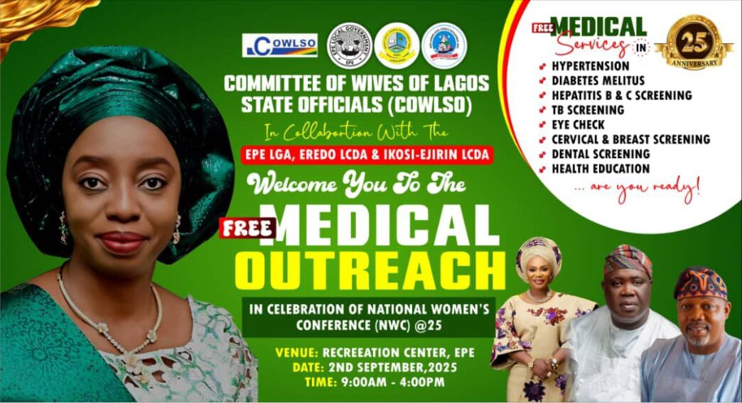COWLSO, Epe Councils to Host Free Medical Outreach for Residents