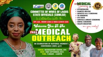 COWLSO, Epe Councils to Host Free Medical Outreach for Residents