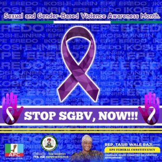 Rep. Wale Raji Calls for United Action Against Sexual and Gender-Based Violence in Epe