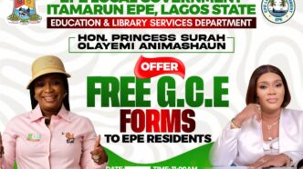Epe LGA Distributes 200 Free GCE Forms to Brilliant Indigent Students