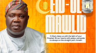 Eredo LCDA Chairman, Hon. Ismail Akinloye, Felicitates Muslims on Eid-ul-Mawlid