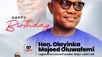 Ibeju-Lekki Chairman Celebrates Legislative Leader, Hon. Mojeed Oluwafemi Olayinka, on Birthday