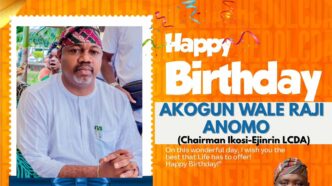Eredo LCDA Chairman, Hon. Ismail Akinloye, Felicitates with Ikosi-Ejinrin Chairman, Akogun Wale Anomo, on Birthday