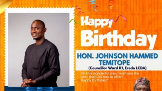 Eredo LCDA Chairman Celebrates Councillor Johnson Hammed Temitope on His Birthday