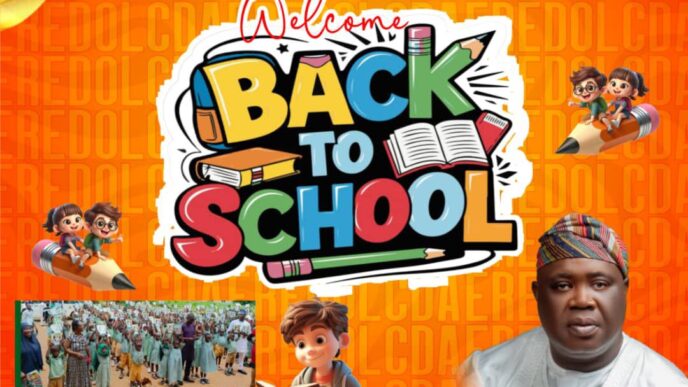 Hon. Akinloye Flags Off New School Session With Learning Materials for Pupils