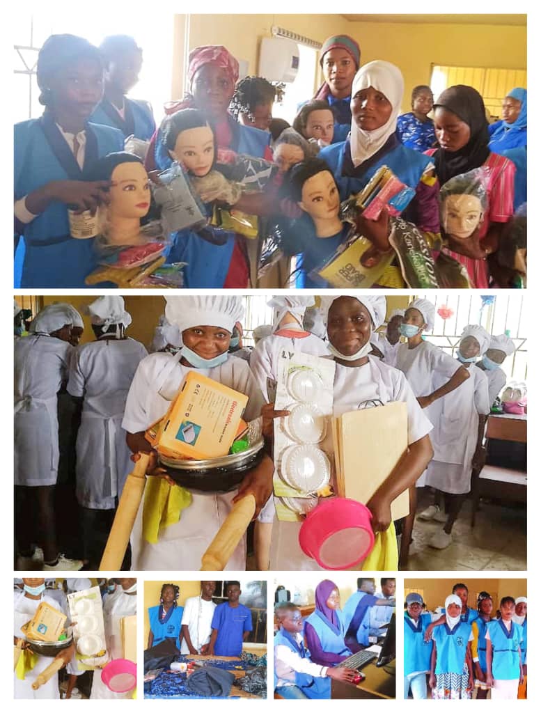 Wife of Lekki LCDA Chairman Donates Equipment to Support Students’ Skill Acquisition Training