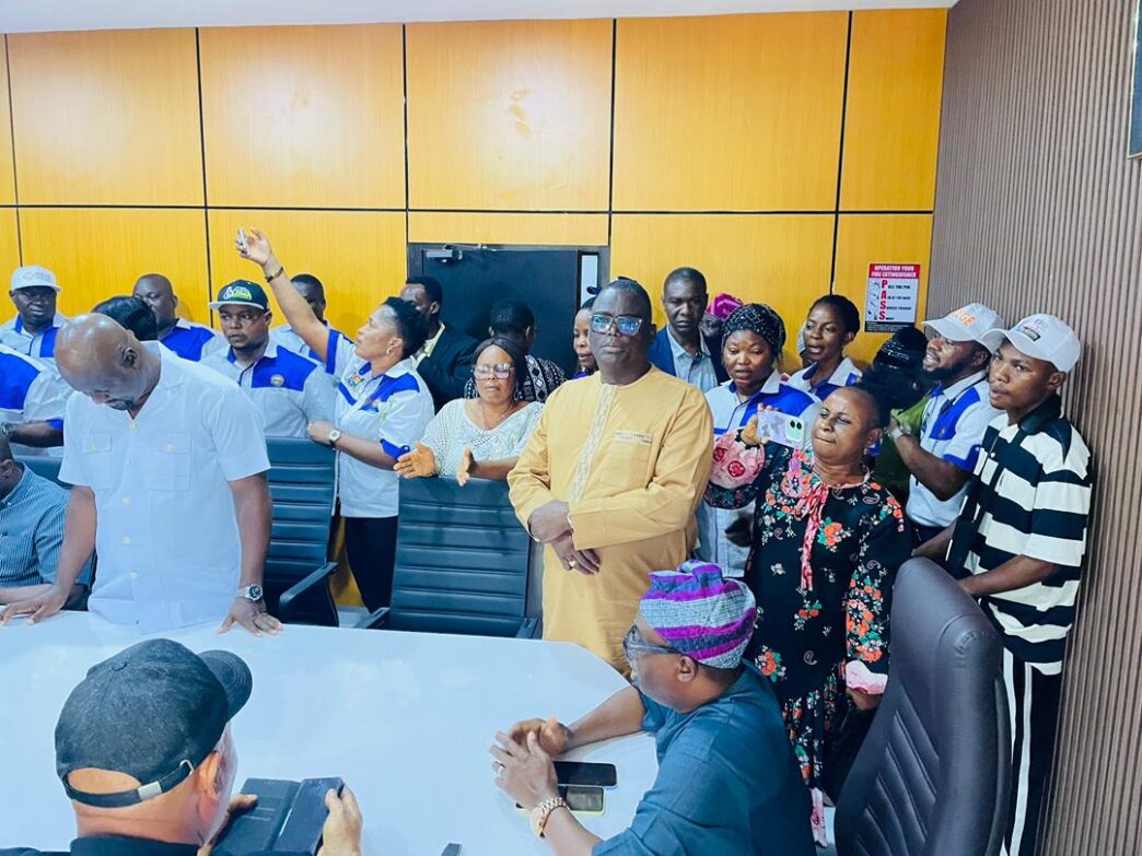 Olowa, NULGE Strengthen Ties as Union Leaders Pay Courtesy Visit