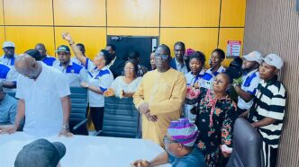 Olowa, NULGE Strengthen Ties as Union Leaders Pay Courtesy Visit