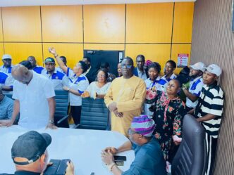 Olowa, NULGE Strengthen Ties as Union Leaders Pay Courtesy Visit