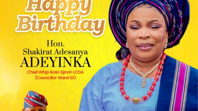 Ikosi-Ejinrin LCDA Celebrates Chief Whip, Hon. Adesanya Shakirat on Her Birthday