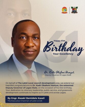 Lekki LCDA Chairman Celebrates Lagos Deputy Governor