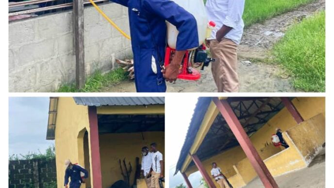 Lekki LCDA Fumigates Ebute Lekki, Okunraye to Boost Public Health and Sanitation