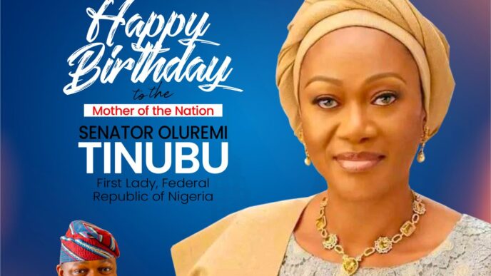 Ikosi-Ejinrin LCDA Chairman Felicitates First Lady, Senator Oluremi Tinubu, on Birthday