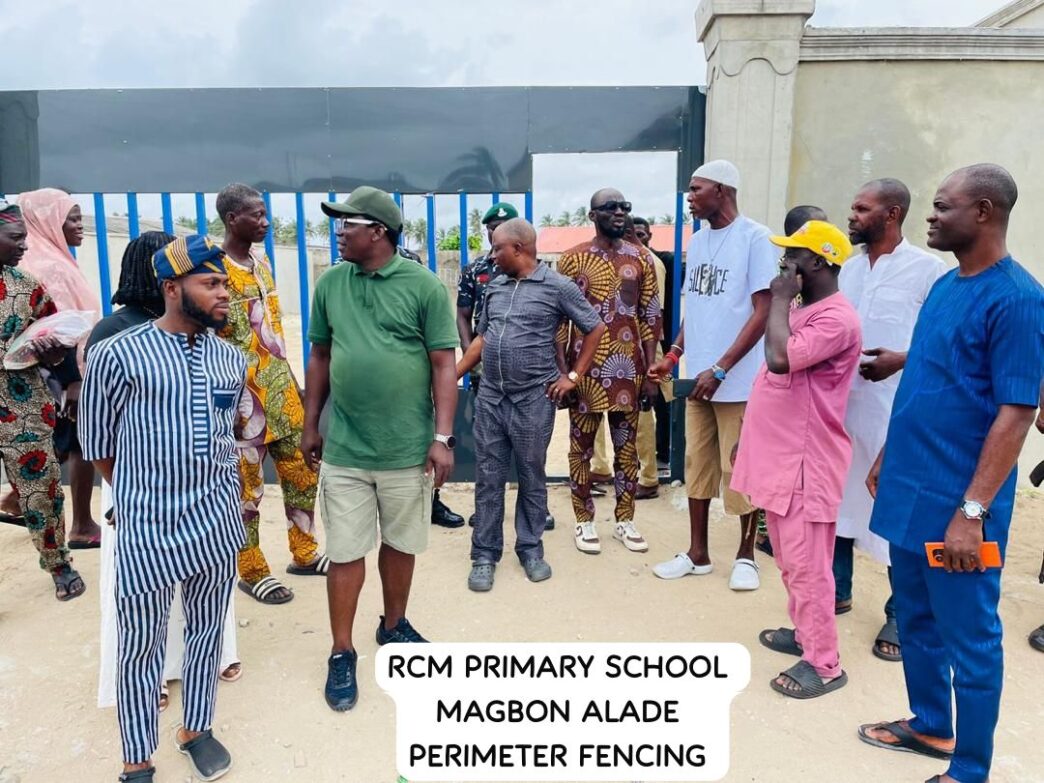 Hon. Olowa Inspects Projects at St. Peter’s Primary School, Magbon Alade
