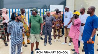 Hon. Olowa Inspects Projects at St. Peter’s Primary School, Magbon Alade