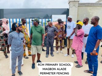 Hon. Olowa Inspects Projects at St. Peter’s Primary School, Magbon Alade
