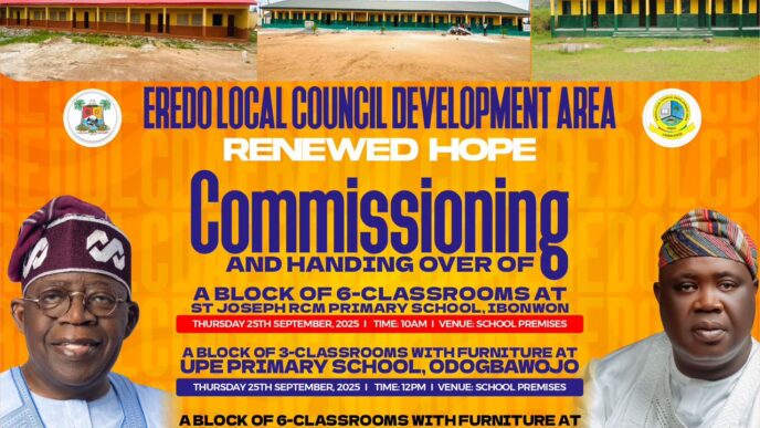Eredo LCDA to Unveil New School Projects September 25